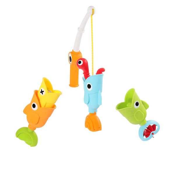 Yookidoo Toddler Bath Toy  Catch 'N' Sprinkle Magnetic Fishing Set